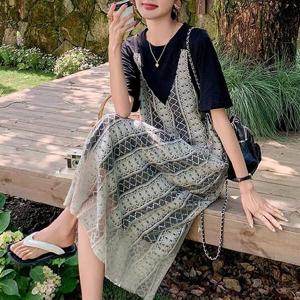 [몽벨리즈]프렌치레이어드레이스원피스 mde2301354