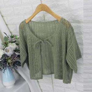 [쿨젠]gan_그물 반팔가디건COD볼레로가디건,여름가디건,그물가디건,시스루가디건,뜨게가디건,브이넥가디건