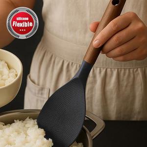 릴리브 월넛 플렉시블 실리콘 조리도구(주걱)