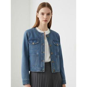 [리블리크]그랜츠 노카라 데님 자켓_RF1JK011