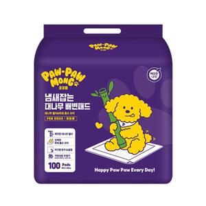 ★프리미엄 포포몽★냄새잡는 대나무 배변패드 표준형 100매x4개