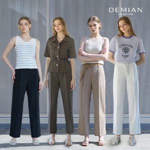 [데미안(DEMIAN)] 26SS 아카이브 린넨 블렌딩 스트레치 원턱 썸머 팬츠 2종