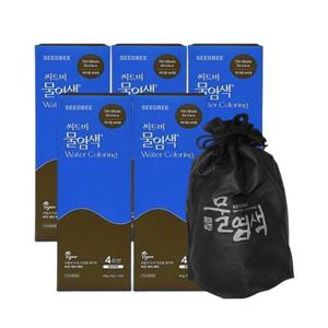 씨드비 프리미엄 물염색 시즌2 새치 커버 미디엄브라운 싱글구성(20회분+염