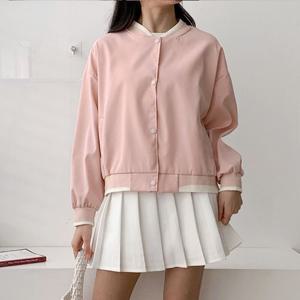 H스타일(OT)배색블루종JK 봄 여성 자켓 재킷 점퍼 아우터 간절기 JK