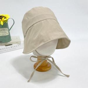 [다잇템]여자 썸머 휴양지 버킷햇 리본끈 뒤트임 모자