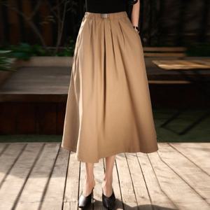 [몽벨리즈]베이직코튼플레어스커트 mde2301852