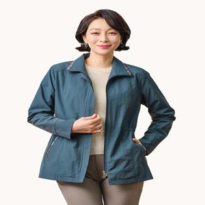 [마담엘레강스][마담엘레강스] 모스트 체크배색 트렌치 자켓 K241JK09_딥그린