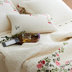 효재 와일드로즈 워싱 스프레드 광목 이불세트  킹 K 봄 여름 간절기 혼수 선물 먼지없는 이불 침구