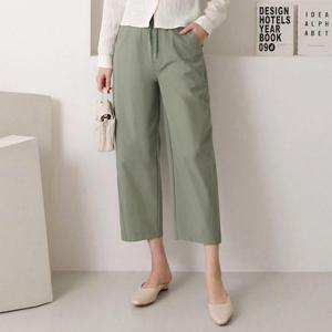 [유야]여성 쿨 스판 편한 밴딩 7부 8부 배기바지 키작녀 -FPN0572- 봄 여름