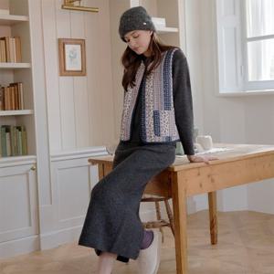 [라페어] 로맨틱 세레나데 퍼플 퀼팅 베스트 LWLIAVT0338-NY