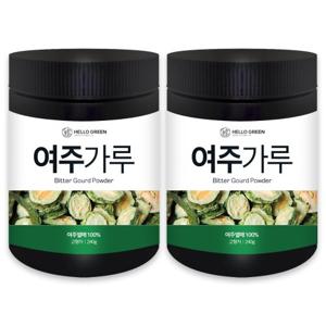 [헬로우그린] 국산 햇 여주 분말 가루 240gX2(통) 총480g 대용량 건여주 고과