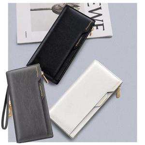 WILLIAMPOLO 오일 왁스 소가죽 여성 장지갑 WEAD338