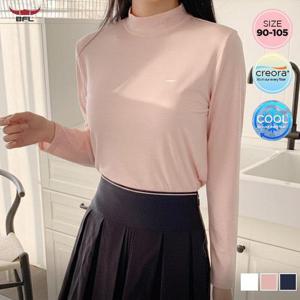 [이삐다]BFL 여성 올시즌 크레오라 반목폴라 냉감 긴팔티셔츠 골프이너티 고스판 S2FPTS-101W
