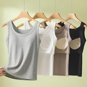 캡내장기본나시 여자 골지나시 브라탑 런닝 브라렛 WFM645T