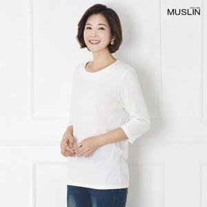 [모슬린]엄마옷 데일리 7부 티셔츠 MQG127263 마담/미시옷/중년여성의류/빅사이즈/50대/60대여성옷