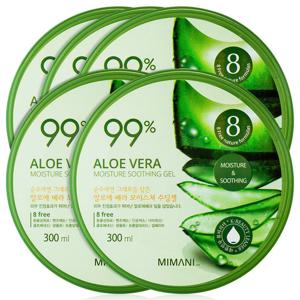 미마니 알로에 수딩젤 대용량 300ml 5개 / 수분크림 알로에베라 99%