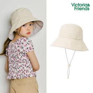 [빅토리아앤프렌즈]리플렉스 와이드 버킷햇_베이지 (키즈~성인) (V23H01BG) 유아 여성 여름모자 자외선차..