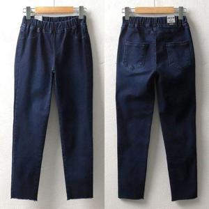 [아이우먼]빅사이즈여성의류 마법 밴딩 슬림핏 진 스판 청바지 LO6590