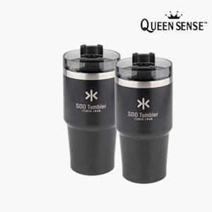 퀸센스 보온,보냉 수 텀블러 600ml-2개