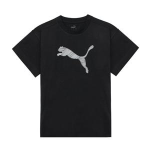 퓨마 HER 로고 반팔 티셔츠 블랙 676000-01