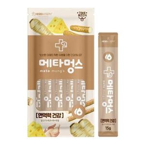 강아지 메타멍스 면역건강 15g 5P 애견 짜먹는 영양제
