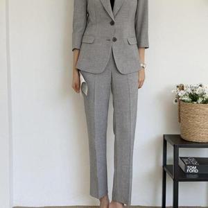 여자 여름 포멀 하객룩 기본 베이직 정장 팬츠