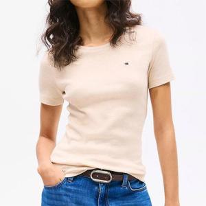 [해외배송] 타미 여성 반팔 크루티 Beige Heather