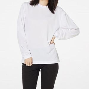 티셔츠 무지 여성 긴팔티 라운드 여자 셔츠 기본티