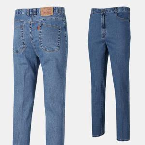 [아즈바이]남성 밑위 긴 스판 봄 여름 중년 청바지 BB278 아빠옷