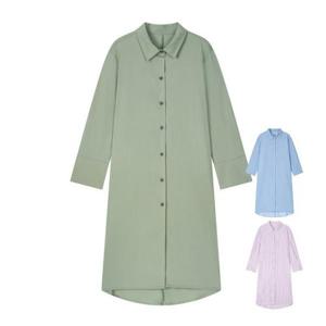 클로이 루즈핏 롱 셔츠원피스