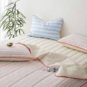 [몽쉐어] 트윈 스트라이프 순면 시어서커 이불베개세트 SS 3color