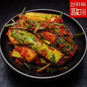 [전라도할매] 국내산 원재료로 주문 즉시 제조하는 프리미엄 오이부추김치 2kg