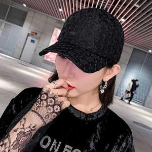 여름 야구 모자 여자 메쉬 망사 플라워 패턴 자수 캡 WFKN4MO