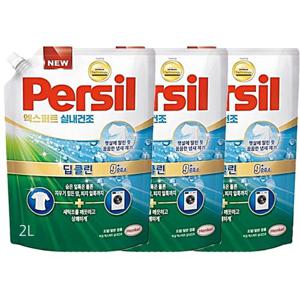 헨켈 퍼실 persil 세탁세제 - 엑스퍼트 실내건조 2L 리필X3개 (일반/드럼겸용) 얼룩제거