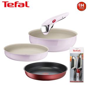 [테팔] IH매직핸즈 퍼플3P+그레이스팬 28cm+식도15cm+산도쿠12cm