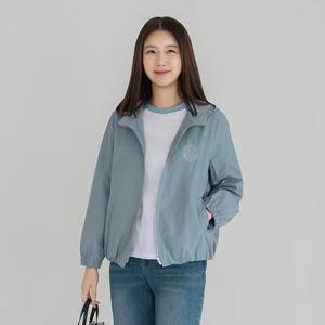 엄마옷 마담4060 자수후드밴딩점퍼 -QJP2603009-