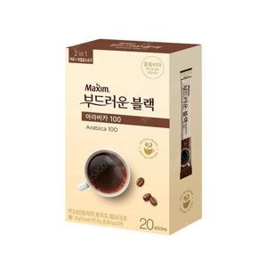 동서 맥심 부드러운 블랙 아라비카100 20T 블랙커피 스틱형