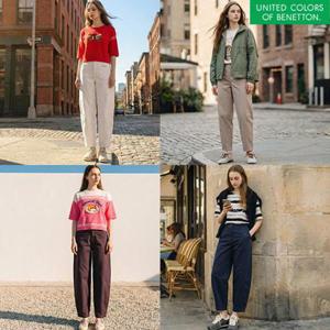 [베네통]커브드팬츠1종 (여성)