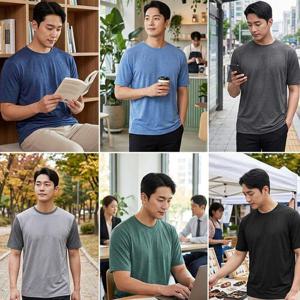 [레드캠프] 남성 쿨링 시원한 반팔티셔츠 6종택1