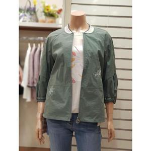 [지센]지센 세이브존01 여성 지센 니트포인트 자수 숏 점퍼 LCCAN424_LKH (35832134)