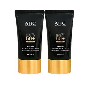 AHC [대용량]마스터즈 아쿠아 리치 선크림 60ml 2개