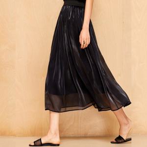 [블랙퀸] 샤이닝 메시 A라인 스커트 blk004669