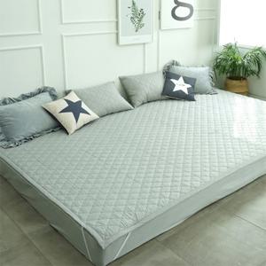 순면누빔 고정밴드 패밀리 침대 매트리스 이불 패드(Q+Q) 300X200