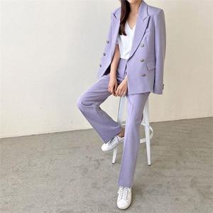 스판 더블 자켓 일자핏 슬림 슬랙스 세트 정장 수트