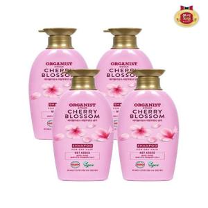 [온더바디]오가니스트 체리블라썸 수분 샴푸 500ML X 4개