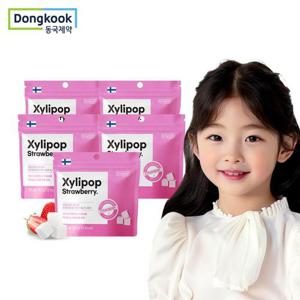 [동국제약] 자일리팝 자일리톨 캔디 딸기 30g x 5개