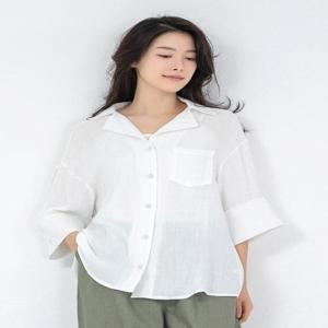[모슬린]엄마옷 카라 린넨 썸머 자켓 613FGH480 마담/중년여성/빅사이즈/50대/60대