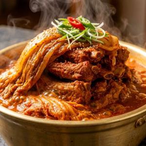 등갈비가 듬뿍! 자글자글 양푼이 등갈비 김치찜 500G X 4팩