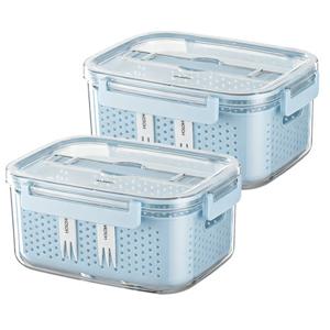 [공구][컬러선택]홀로홀로 멀티 후레쉬박스 1700ml 2개 (베이지, 블루, 옐로우 color 택 1)