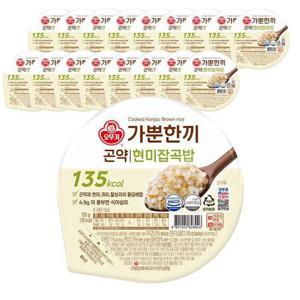 오뚜기밥 가뿐한끼 곤약 현미잡곡밥 130g X 18개